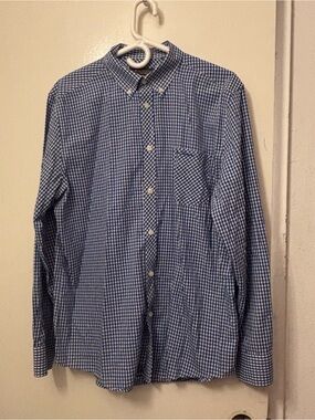 Ben Sherman Blue Gingham Button-Down Shirt